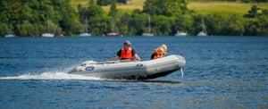 Inflateable boat on Ullswater